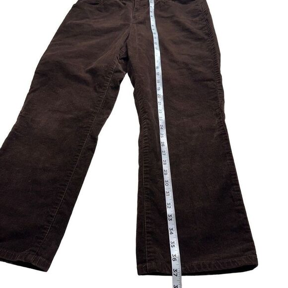 Vintage Lauren Jeans Co Ralph Lauren Women Brown Corduroy Classic Straight Jeans - Picture 6 of 10